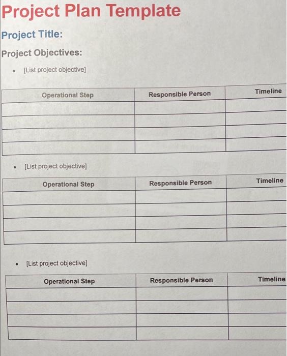 I'm using Starbucks. TIA Project Plan Template