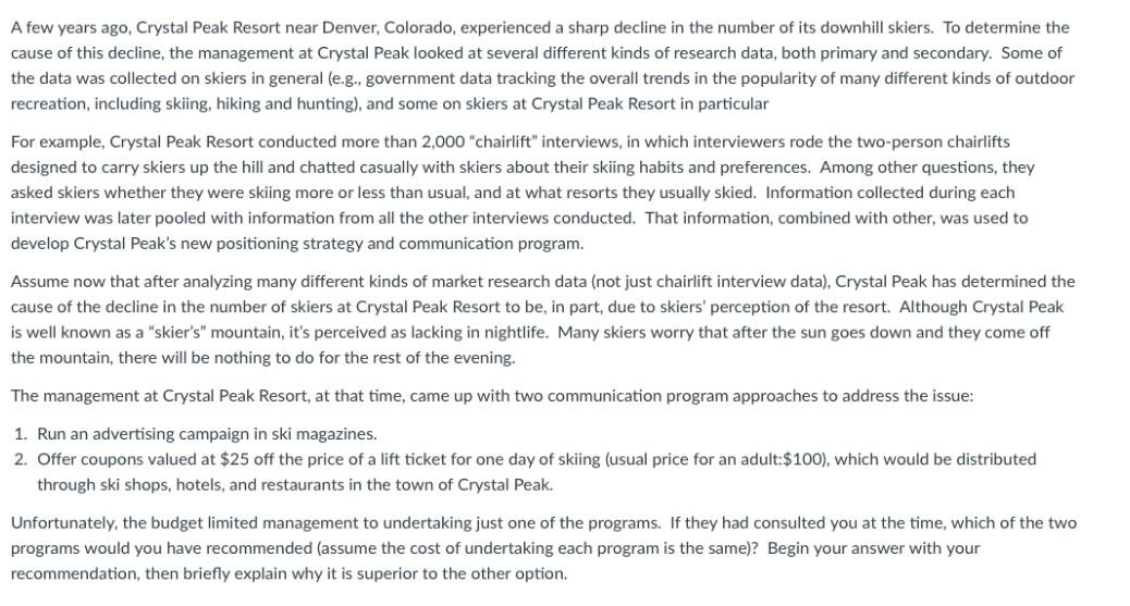 How do I solve this problem? A few years ago,