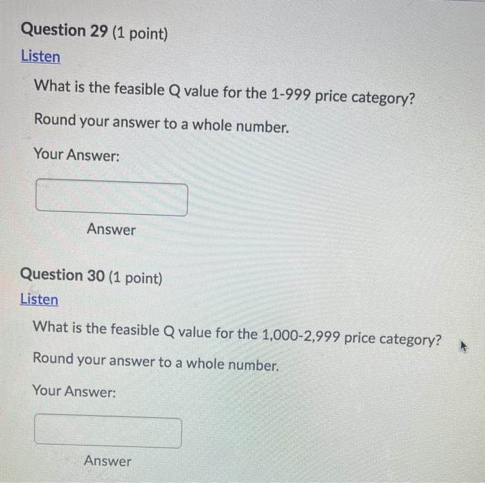 please answer all, thank you! Use the information