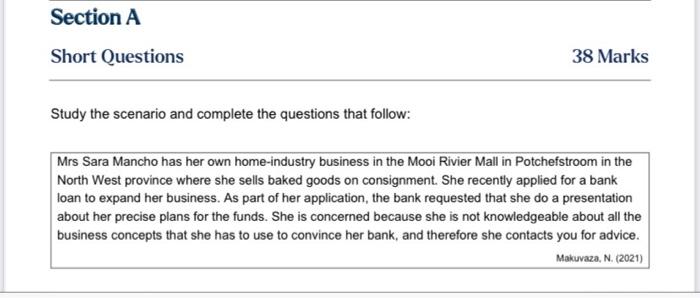 please read the case study and answer all