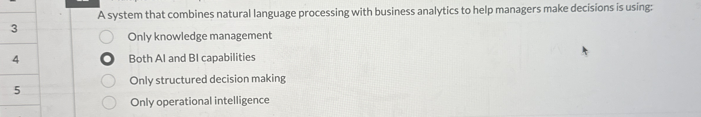 A system that combines natural language
