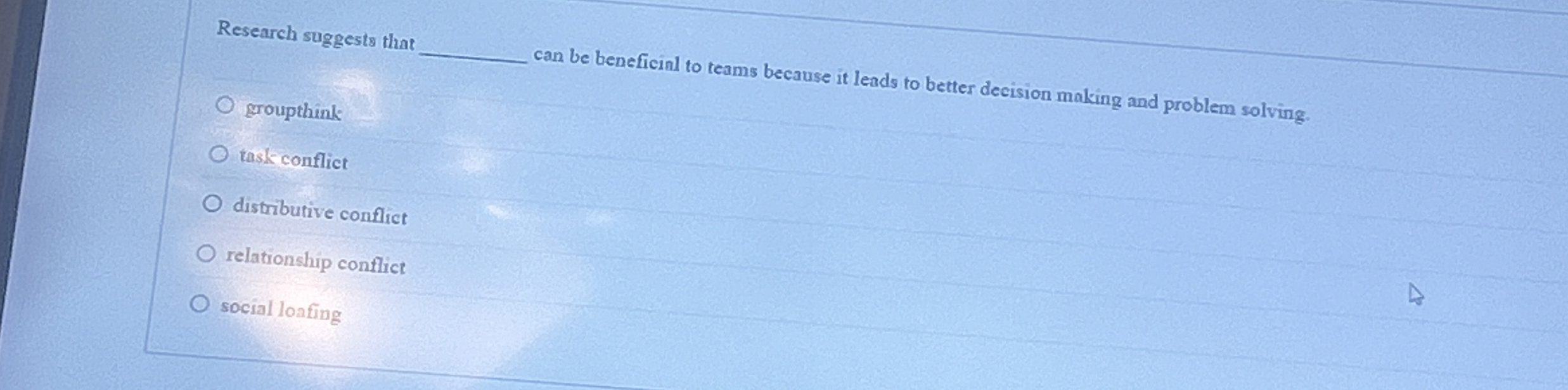 Research suggests that can be beneficinl to teams
