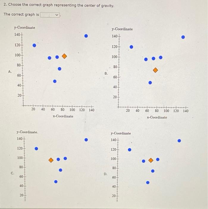 please help solve B D E Center of Gravity Name