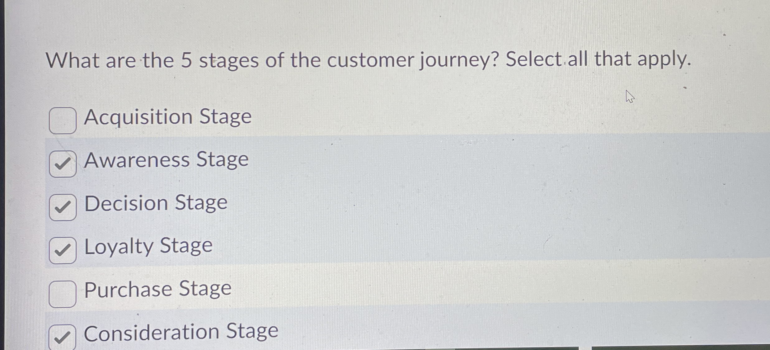 What are the 5 stages of the customer journey?