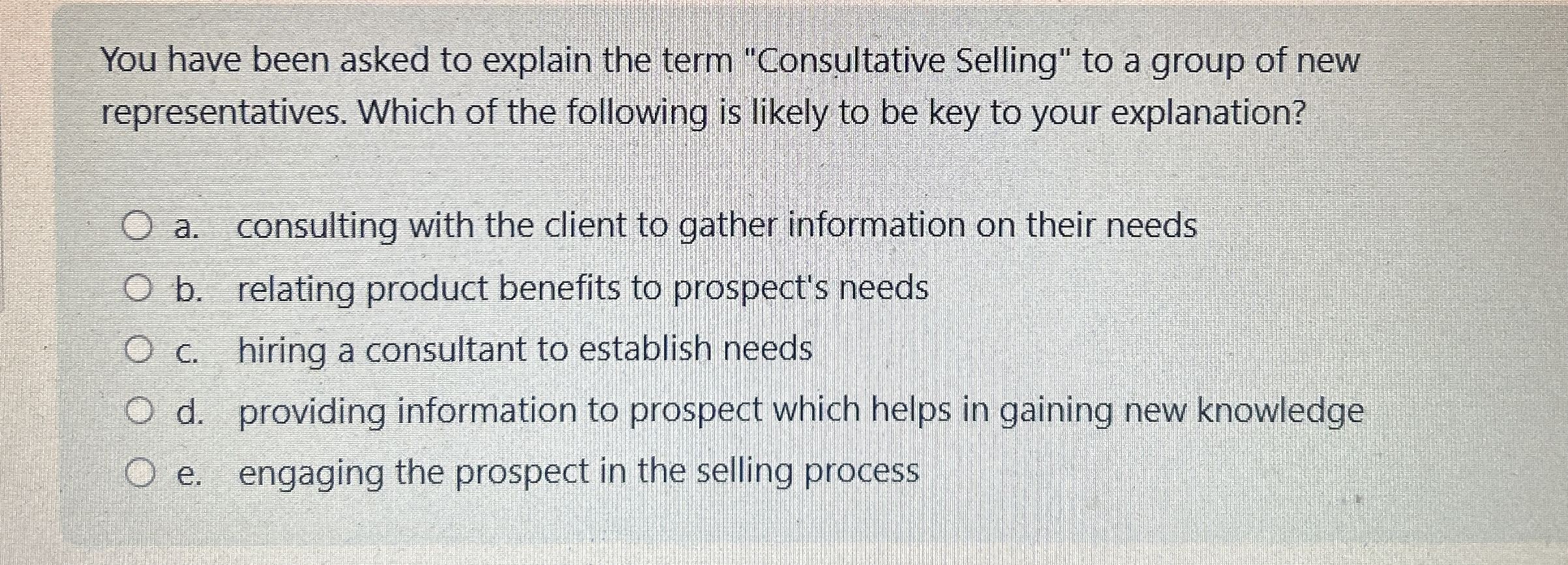 You have been asked to explain the term