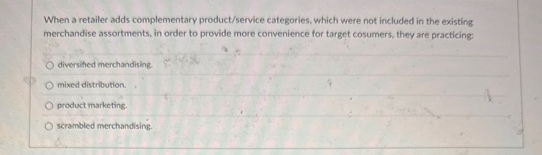 When a retailer adds complementary product /