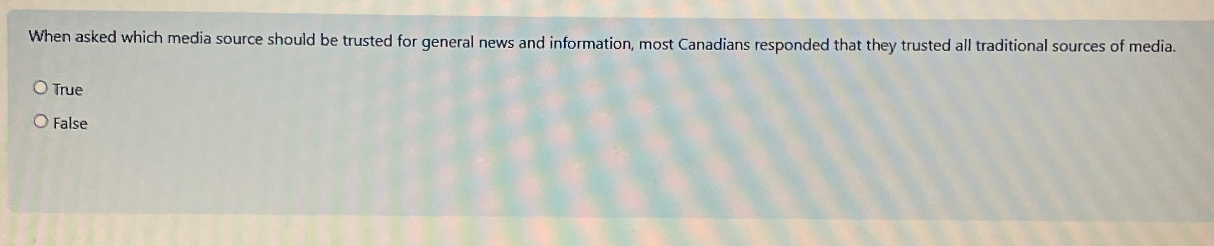 When asked which media source should be trusted