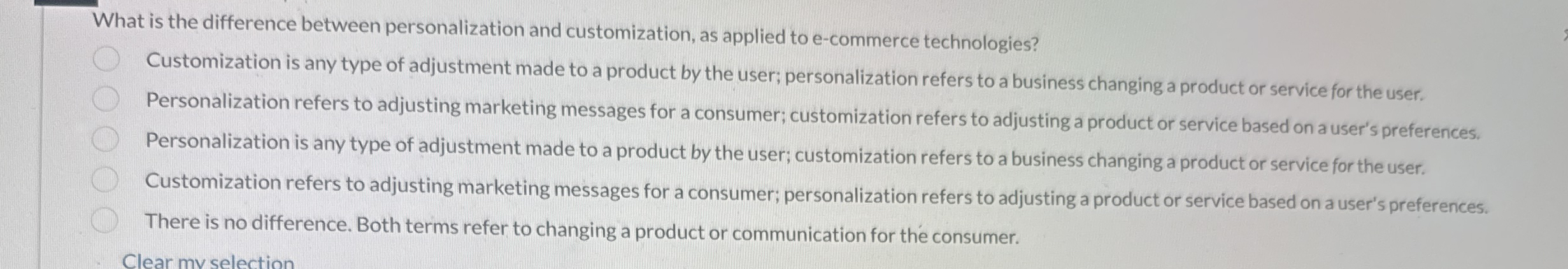 What is the difference between personalization
