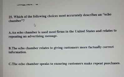 Which of the following choices most accurately