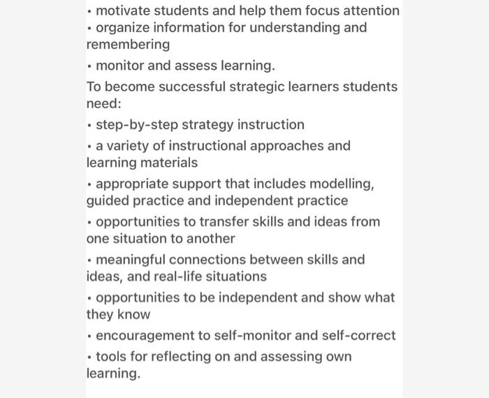 explain why this instructional method's can be