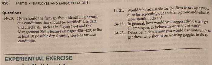 please answer questions 14/21-23 elaborate and