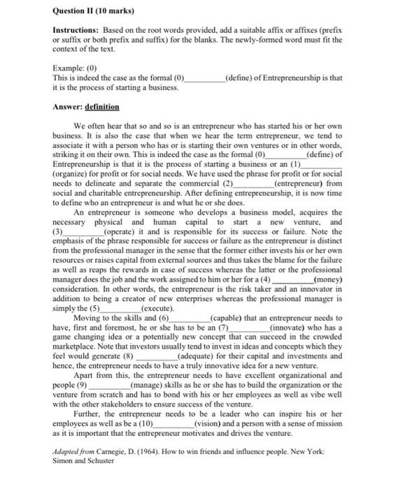 Instructions: Based on the root words provided,