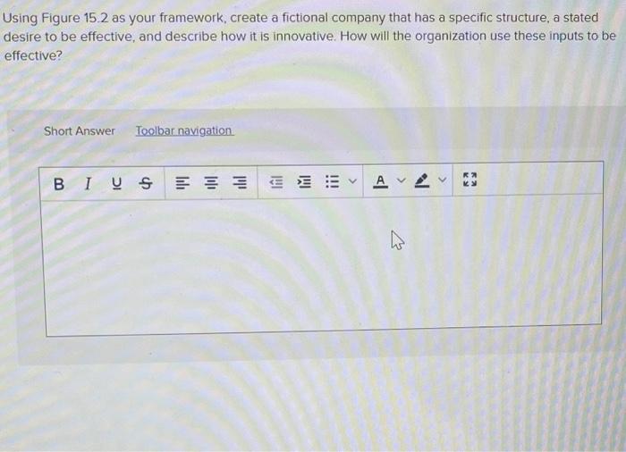 Using Figure 15.2 as your framework, create a