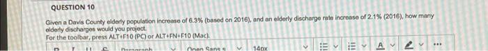 the answer is not 3.94 QUESTION 10 Given a Davis