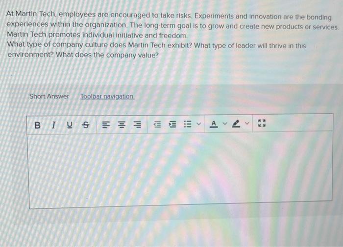 At Martin Tech, employees are encouraged to take