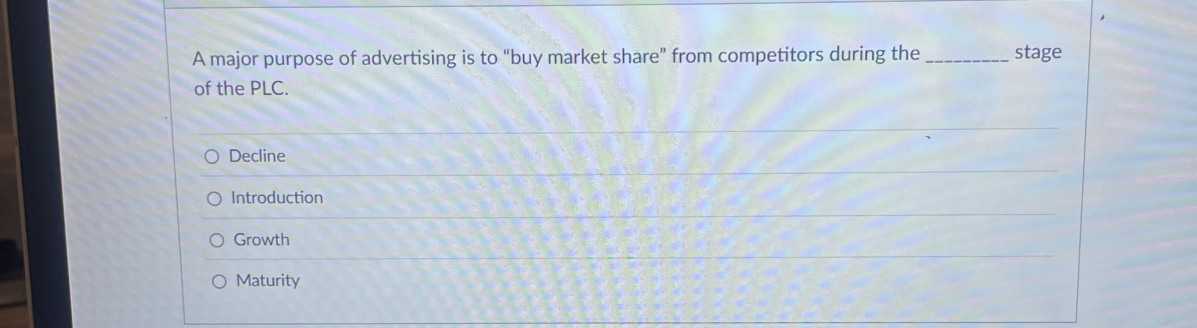 A major purpose of advertising is to "buy market