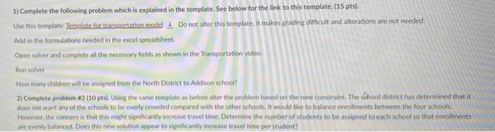 Please help with this transportation problem.