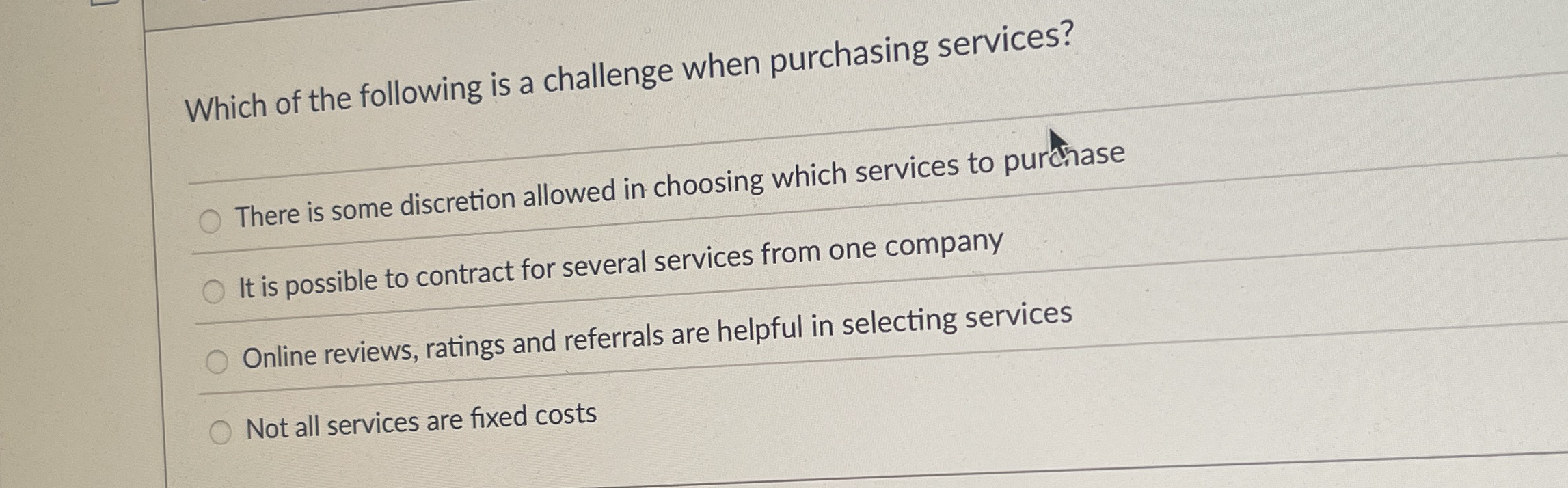 Which of the following is a challenge when