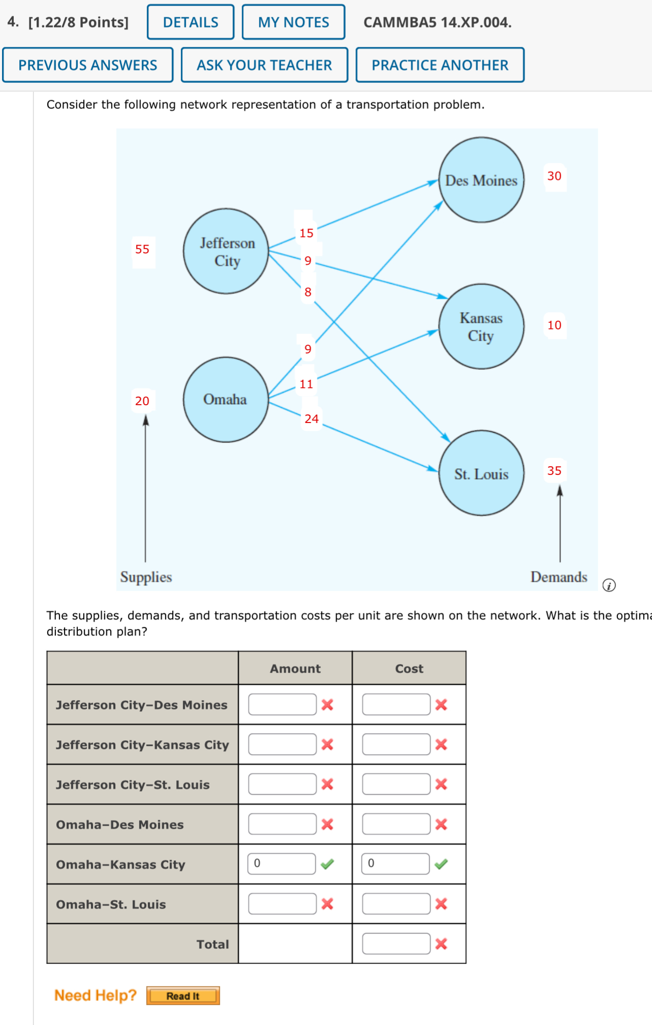 [ 1 . 2 2 / 8 Points ] q , q , CAMMBA 5 1 4 . XP