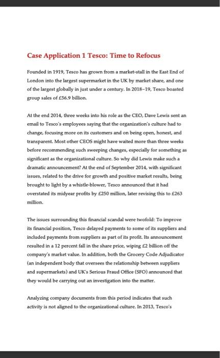 answer question number 3:12 Case Application 1