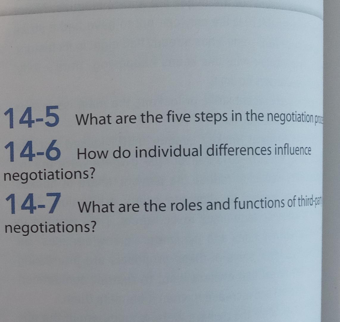 QUESTIONS FOR REVIEW 14-1 What are the