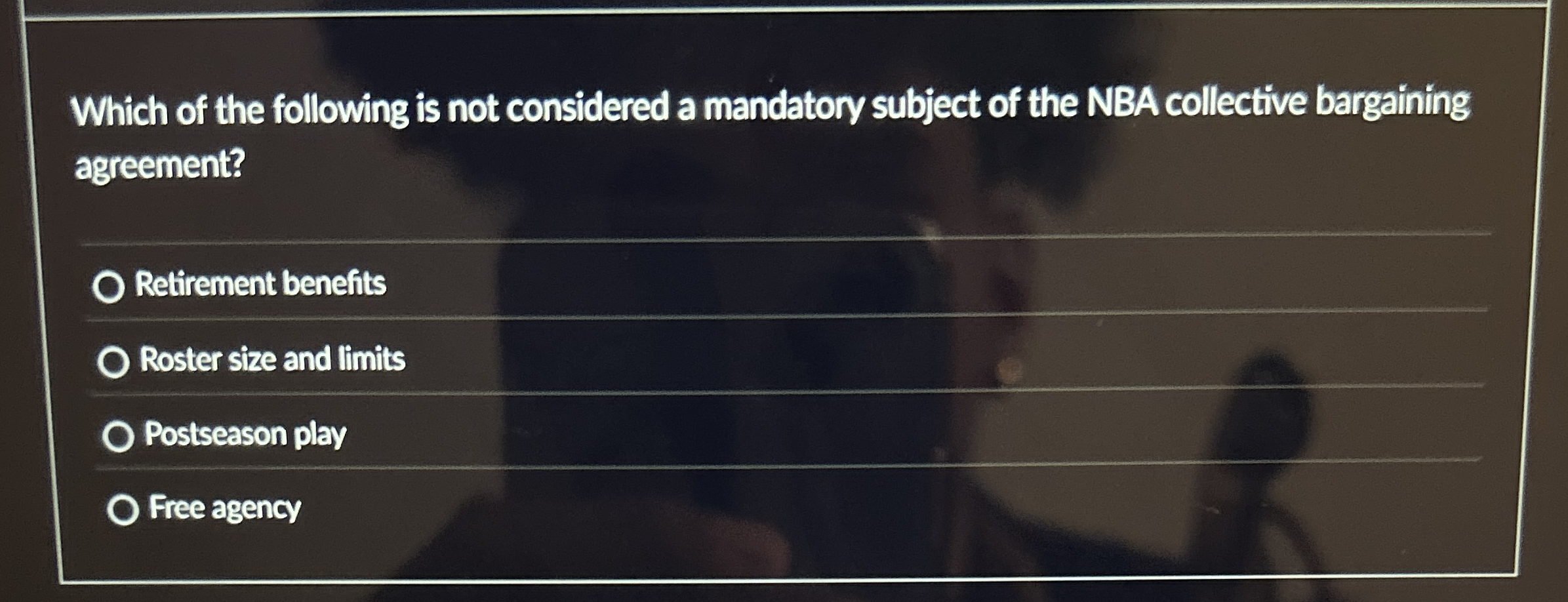 Which of the following is not considered a