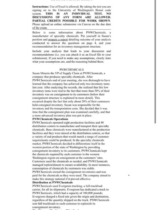 please answer question 2 Instructions: Use of