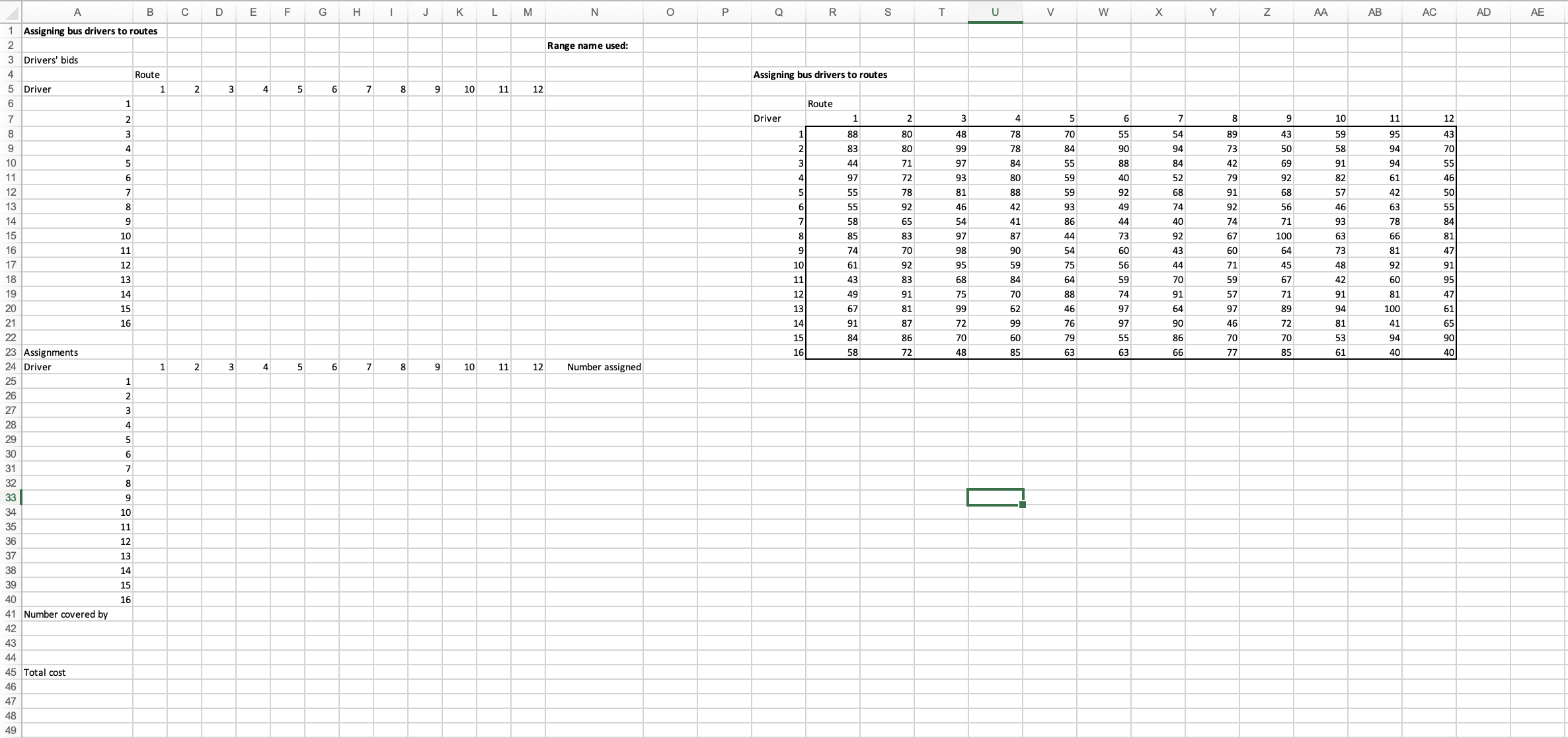 A school system has 1 6 bus drivers that must
