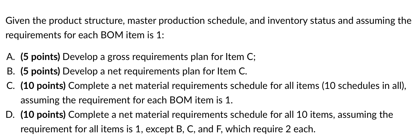 Answer using Excel*** A H B J K 1 D E F G E F E G