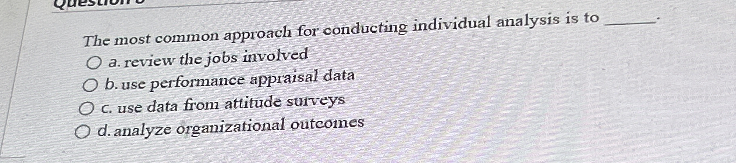 Which of the following is true of the Older