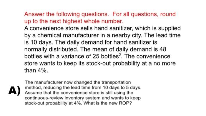 Answer the following questions. For all