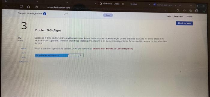 Question Ver eztomheducation.com Chapter 9