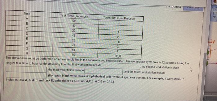 TZ PUIT Saverswer ksi Task Task Time (seconds)