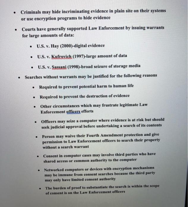 After reading the lecture notes answer the