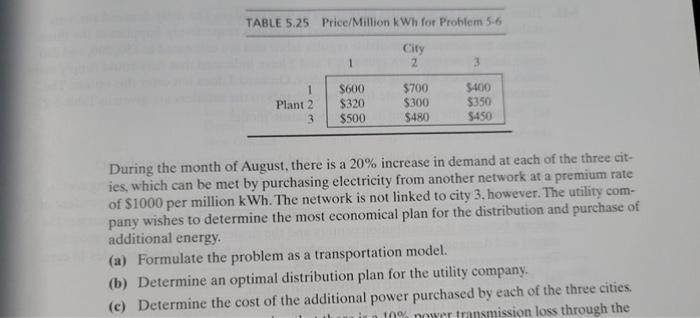 Solve problem 5-6, assuming that there is a 10%