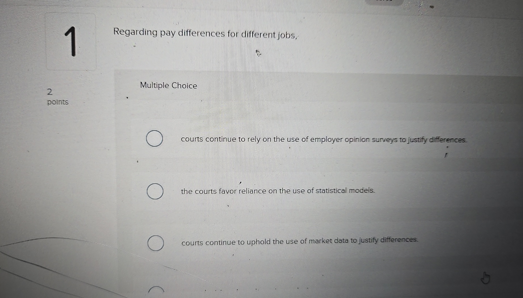 4 Regarding pay differences for different jobs,