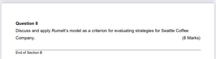 strategic management Section B Application