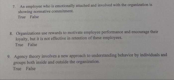 7. An employee who is emotionally attached and