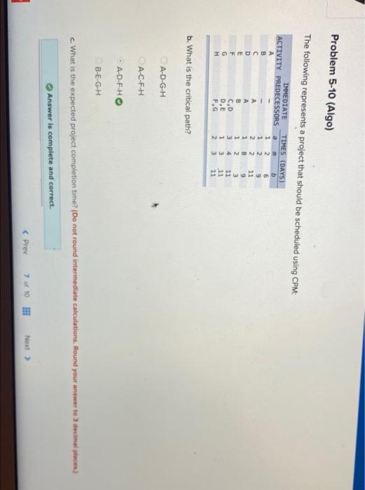 A-C-FH sts A-D-F-H B-E-G-H c. What is the