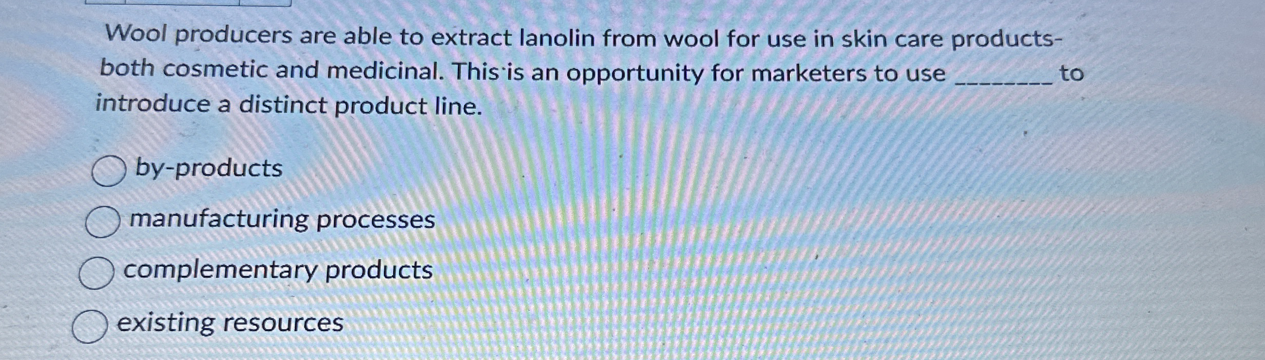 Wool producers are able to extract lanolin from