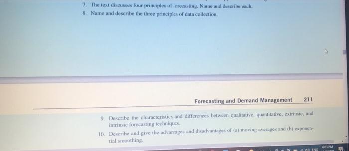 I need help with questions 7-10:) 7. The text