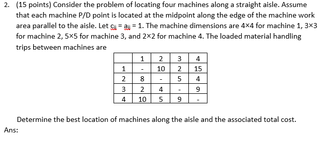 ( 1 5 points ) Consider the problem o f locating