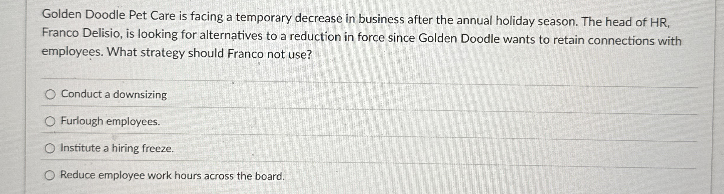 Golden Doodle Pet Care is facing a temporary