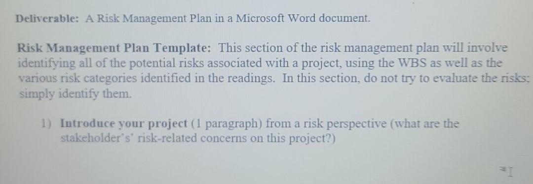 Assignment Instructions: To help give this