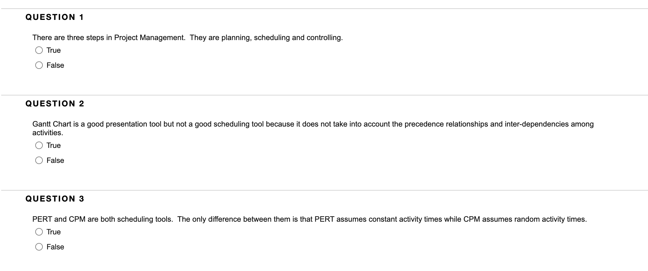 Question 10 QUESTION 1 There are three steps in