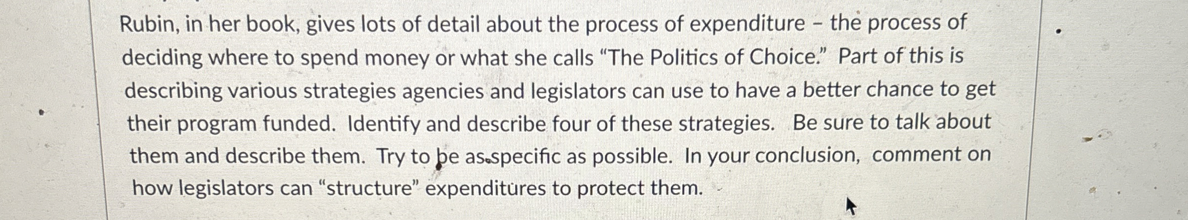 Rubin, in her book, gives lots of detail about