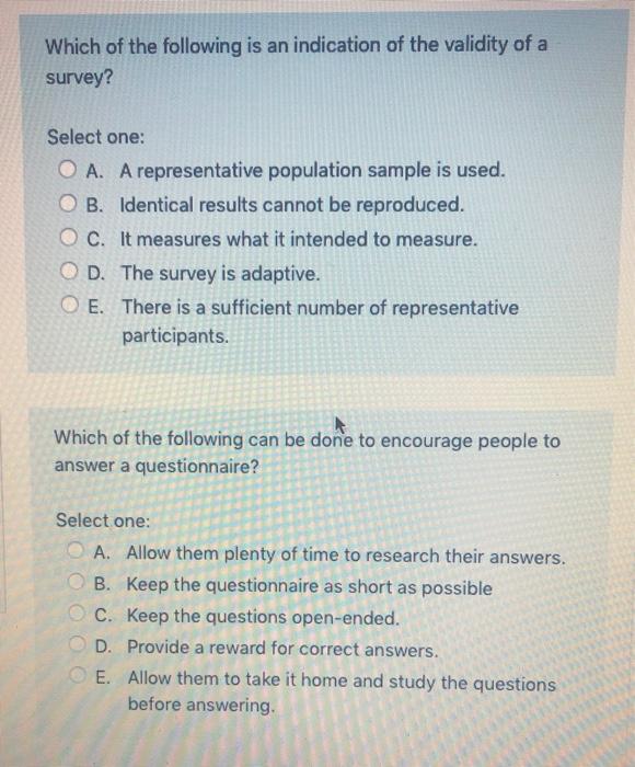 Which of the following is an indication of the