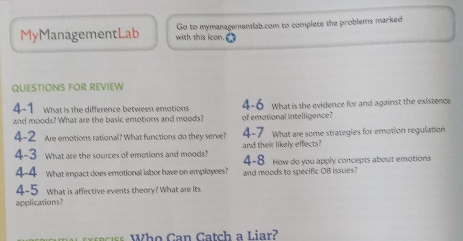 My ManagementLab Go to mymanagementlab.com to