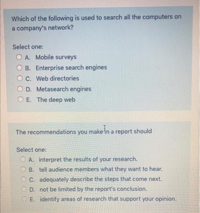 Which of the following is an indication of the