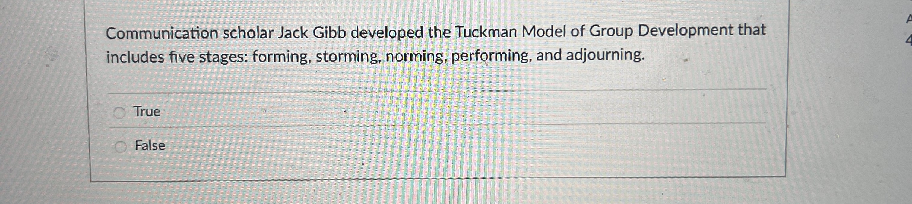 Communication scholar Jack Gibb developed the